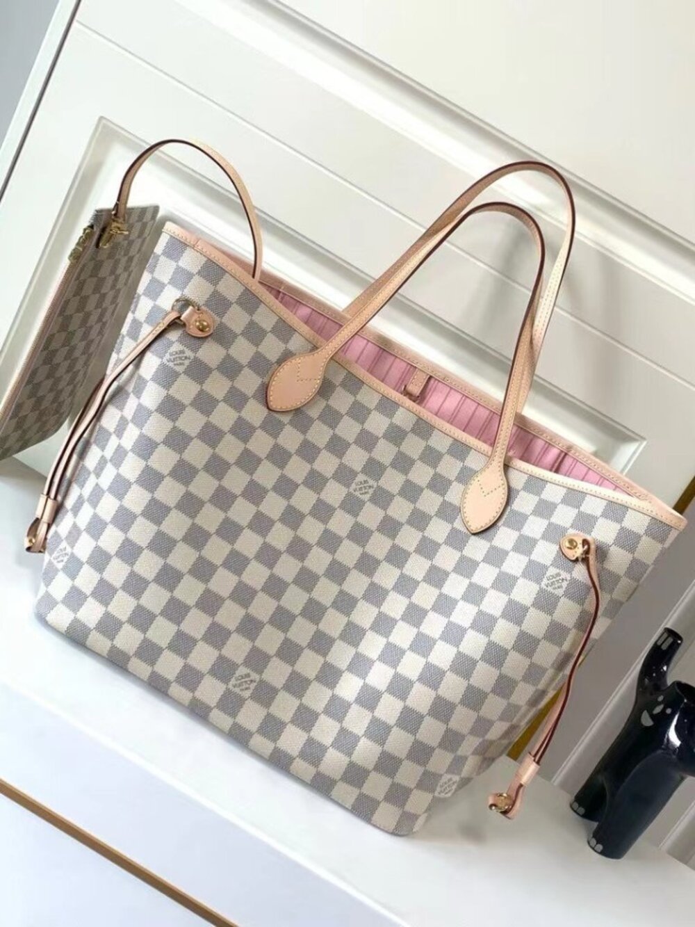 💖 Louis Vuitton NEVERFULL MM Monogram Cherry with Pouch